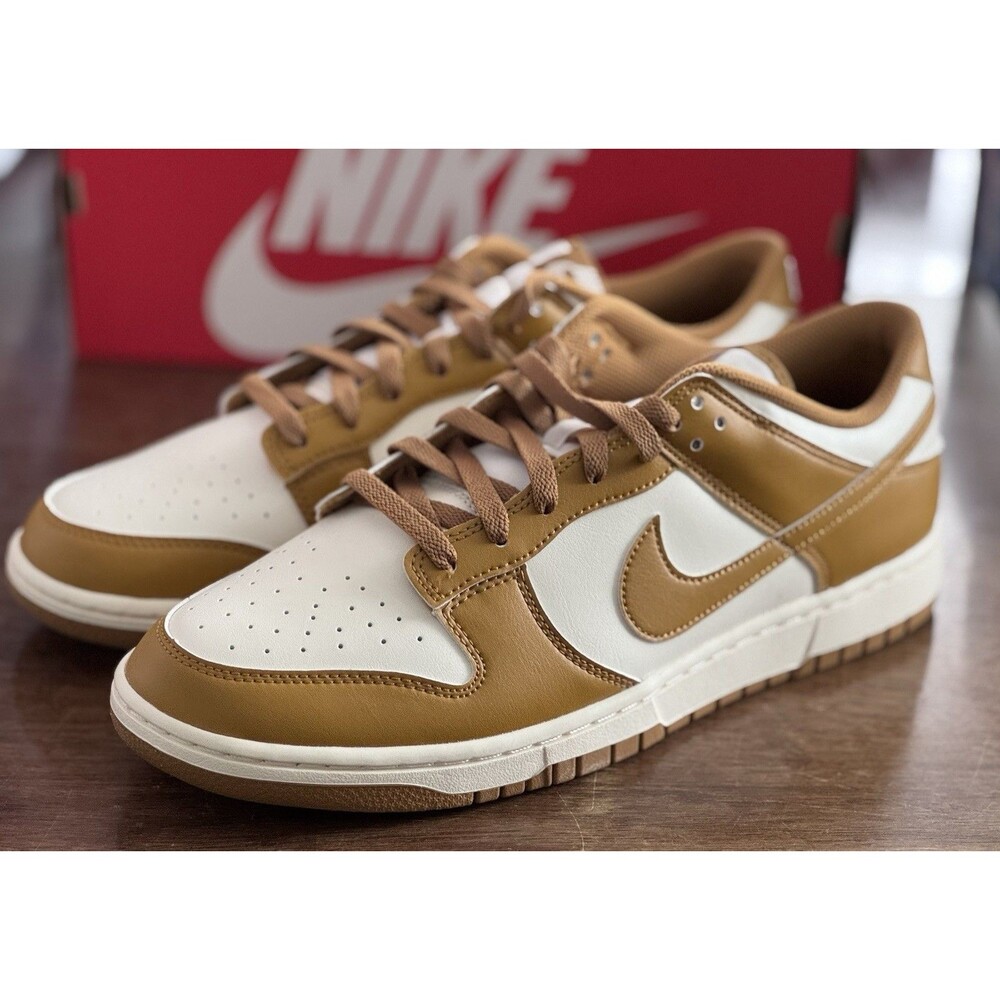 Men’s Size 12 Nike Dunk Low Retro Pale Ivory Wheat HF5441-108 NIB
